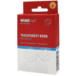 Wundmed Universal Round Transparent Wound Plaster 25cm 20 Pieces
