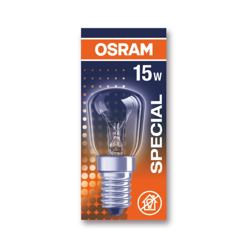 Osram Birnformlampe 15W klar 230V E14