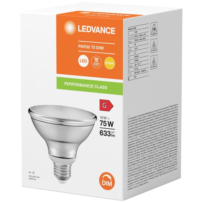 Osram PAR307536 DIM 10W 927 E27 P LED Reflektorlampe 633 lm 2700K E27 dimm