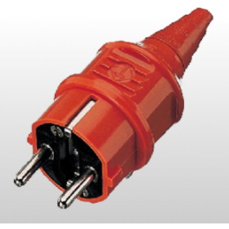 MENNEKES 10837 prise de courant électrique Type F Noir, Rouge