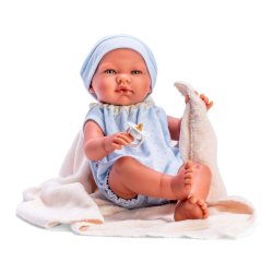 ASI - Body Y Gorro Punto Azul Manta Beige (24367011)