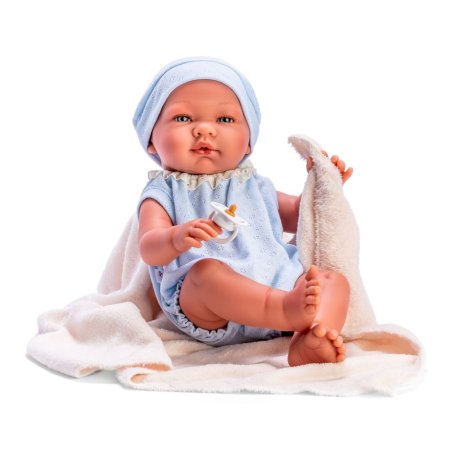 ASI - Body Y Gorro Punto Azul Manta Beige (24367011)