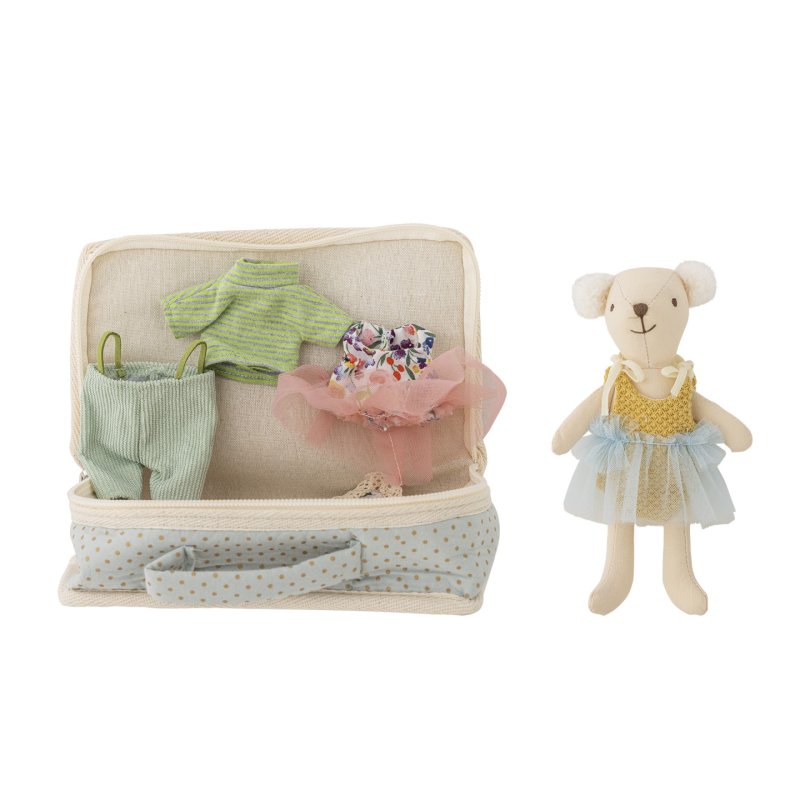 Bloomingville MINI - Lara Doll, Brown, Polyester (82064944)