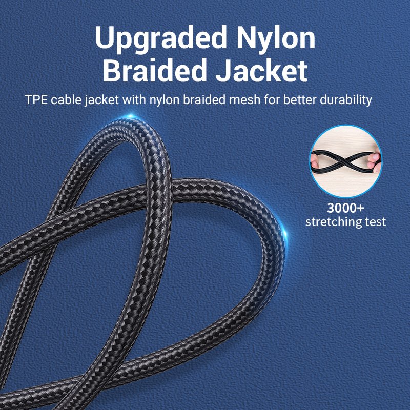 Vention USB 2.0 A Male to 3-in-1 Micro-B&USB-C&Lightning Male Cable 1M Gray Aluminum Alloy Type