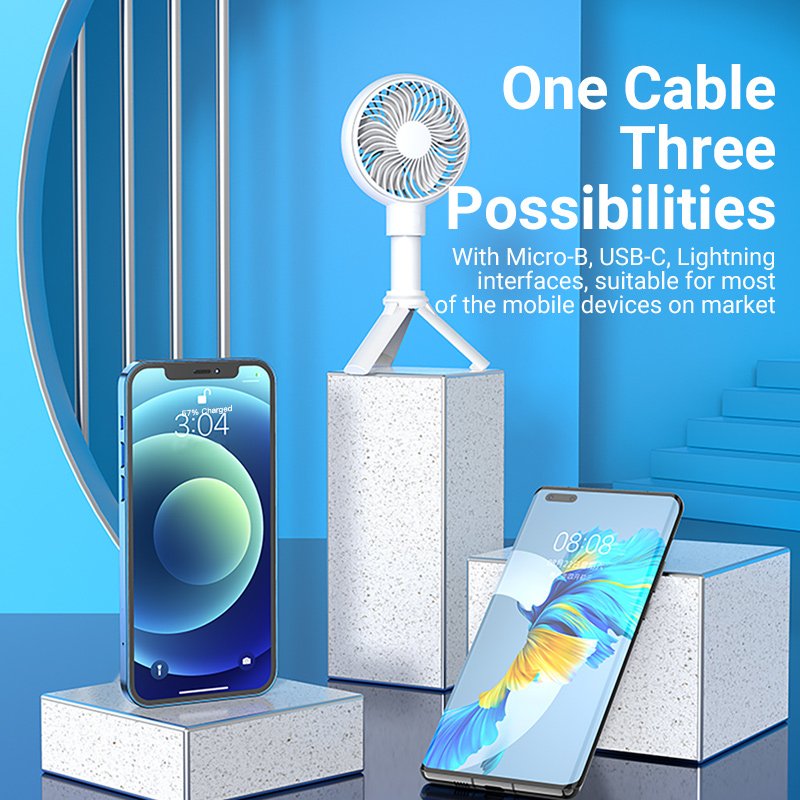 Vention CQJHF câble de téléphone portable Gris 1 m USB A Lightning micro-USB B USB C