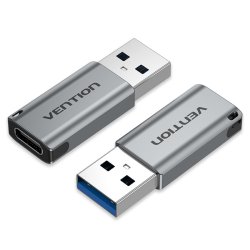 Vention CDPH0 changeur de genre de câble USB A USB C Gris