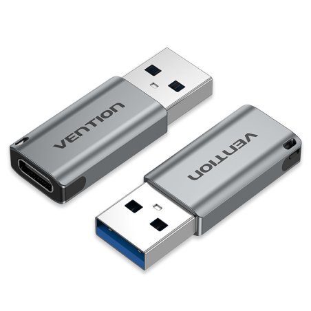 Vention CDPH0 changeur de genre de câble USB A USB C Gris