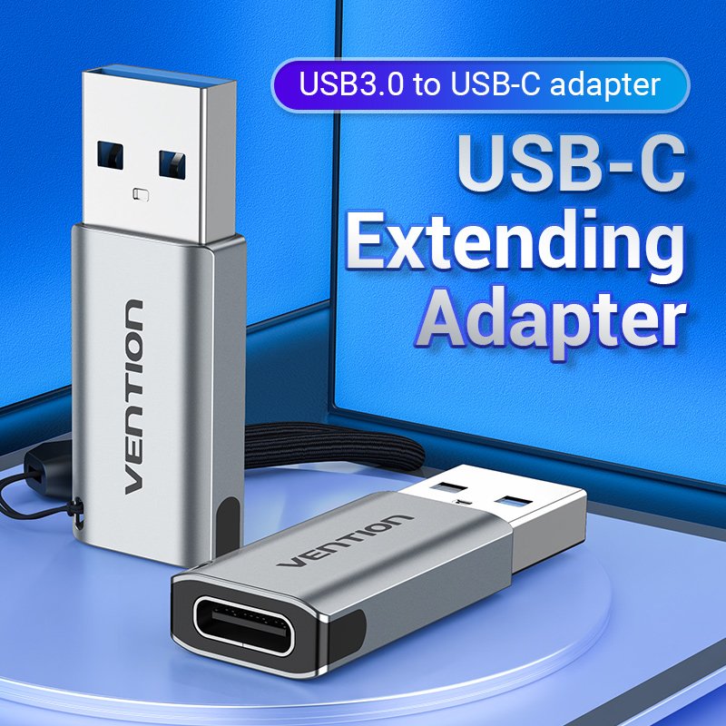 Vention CDPH0 changeur de genre de câble USB A USB C Gris