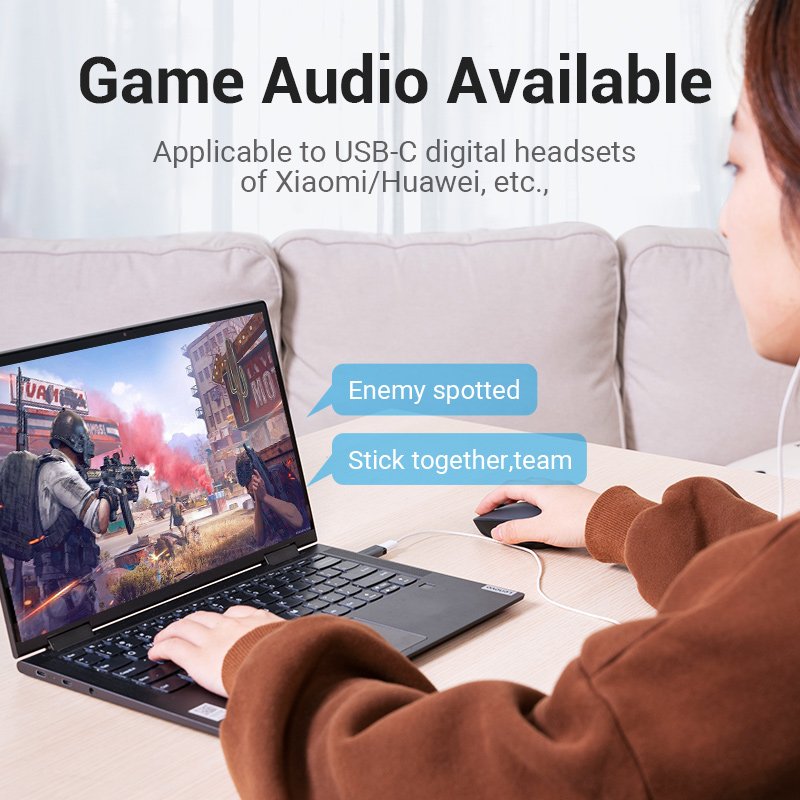 Vention CDPH0 changeur de genre de câble USB A USB C Gris