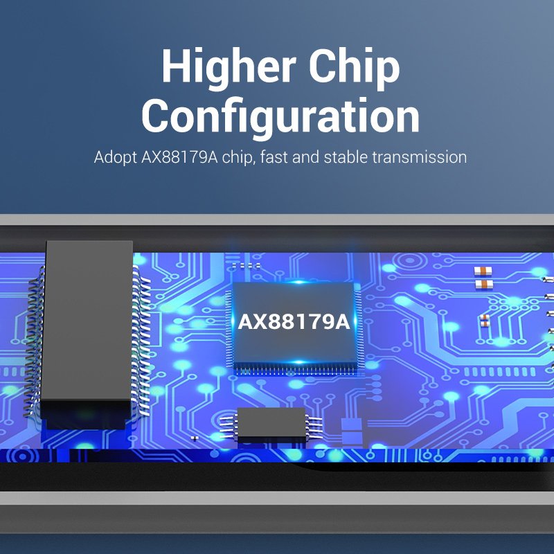 Vention USB 3.0-A to Gigabit Ethernet Adapter Gray 0.15M Aluminum Alloy Type