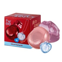 Glowy Jelly Pot Keychain Set Dewy Jelly Lip & Blush Color Tinted Glow Jelly