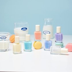 rom&nd Mood Pebble Nail Polish 0.24 fl oz W03 Condensed Milk Quick Dry Glossy DIY Nail Art