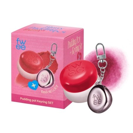 Blurry Pudding Pot Keychain Set Airbrushed Blush and Lip Buildable Pigment