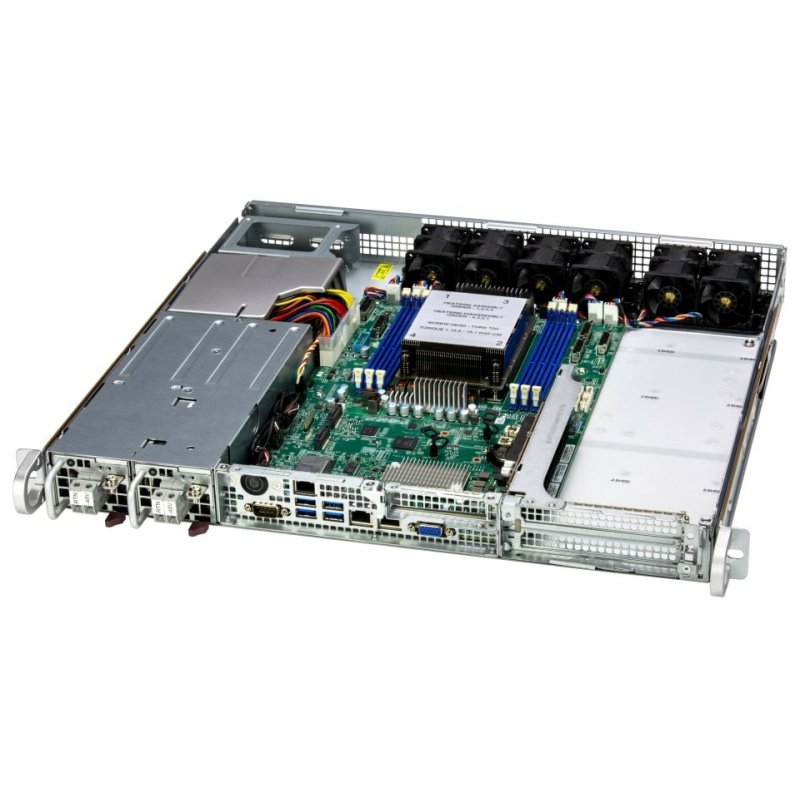 Supermicro AS-1115S-FDWTRT server barebone Socket SP3 Rack (1U) Black
