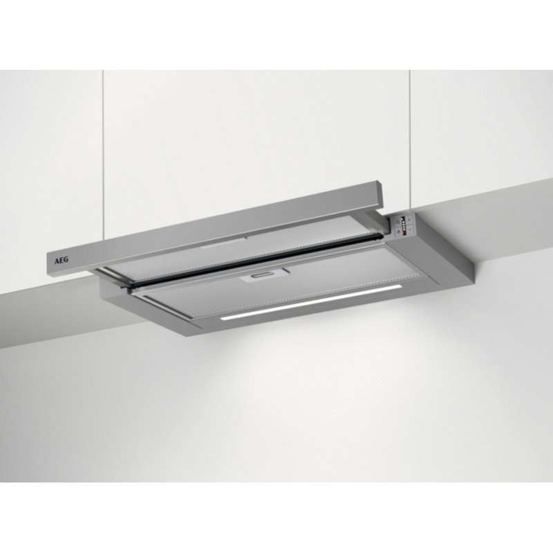 AEG DPE5660M Semi built-in (pull out) Grey 495 m³/h