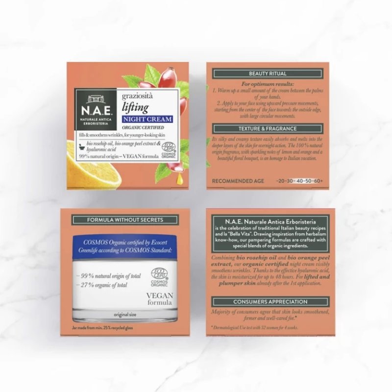 N.A.E. Graziosità Night cream Face, Neck 40 - 60 yr(s) 50 ml