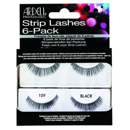 ARDELL Natural 109 Black False Eyelashes 6 Pack 25g