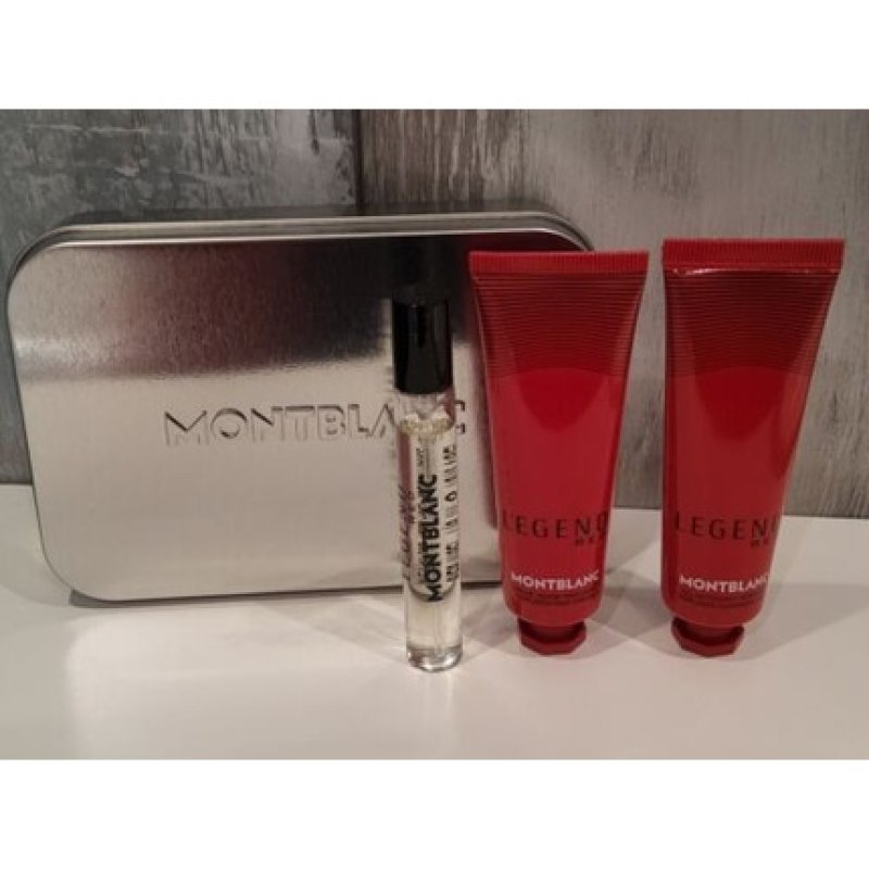 Montblanc Legend Red 7.5ml EDP Cleansing Gel Face Cream 30ml each - Pack of 3