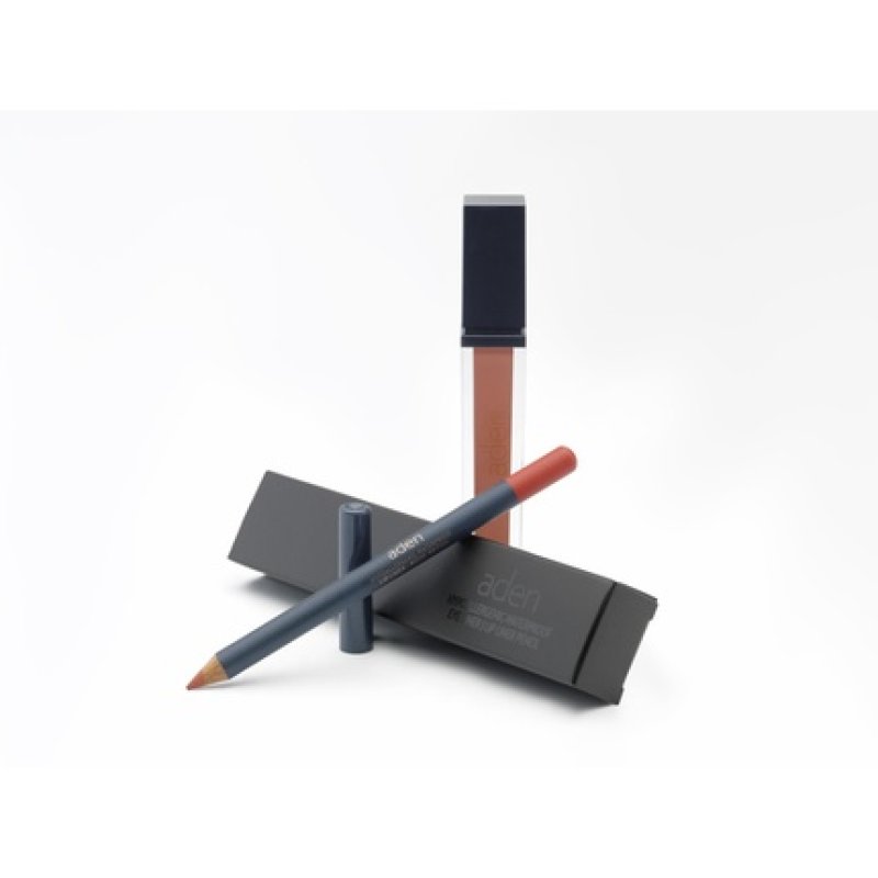 Aden Liquid Lipstick Lipliner Pencil Set 03