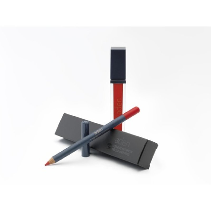 Aden Liquid Lipstick Lipliner Pencil Set 04