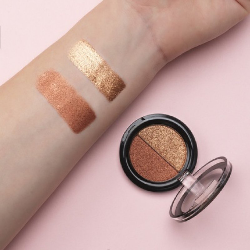 Aden Shine Eyeshadow Powder Duo 02 Bronz