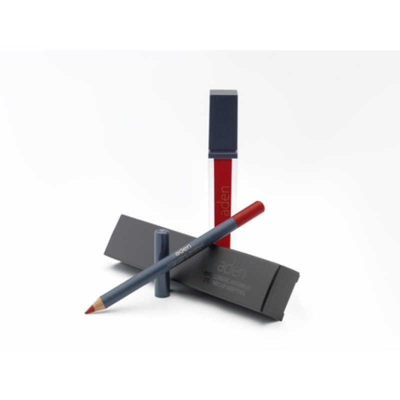 Aden Liquid Lipstick Lipliner Pencil Set 09
