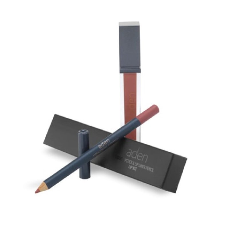 Aden Liquid Lipstick Lipliner Pencil Set 07