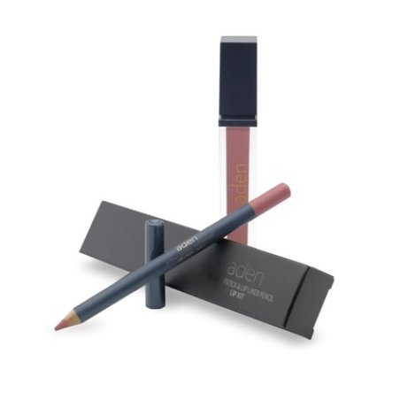Aden Liquid Lipstick Lipliner Pencil Set 25