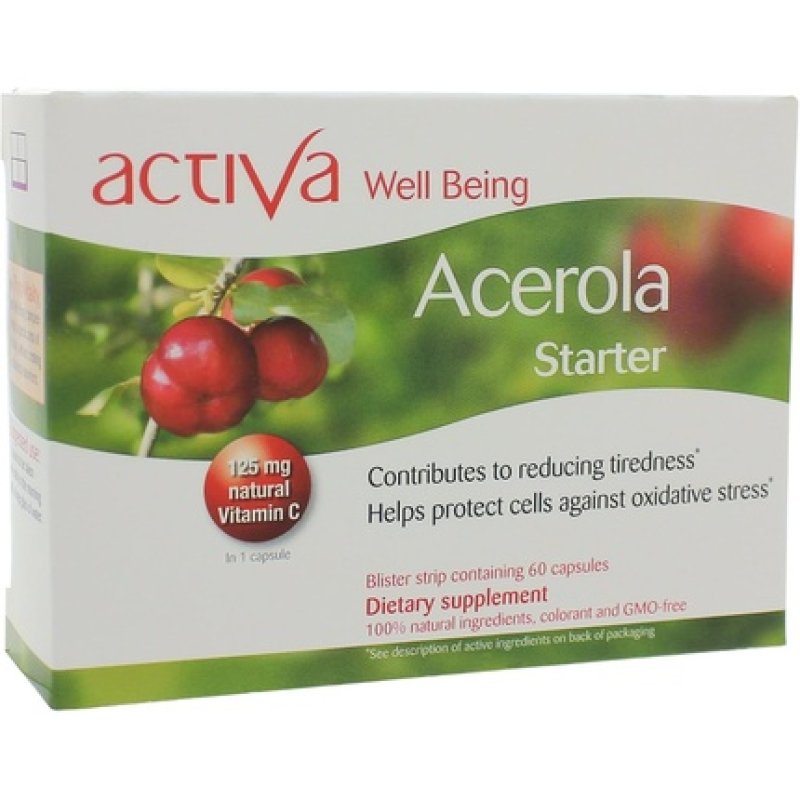 Activa Well Being Acerola Starter Pack MicroGranule Vitamin C 125mg - Helps Improve Energy