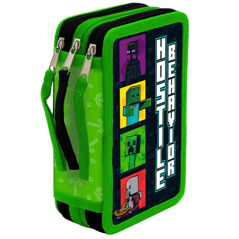 Minecraf triple pencil case 39pcs