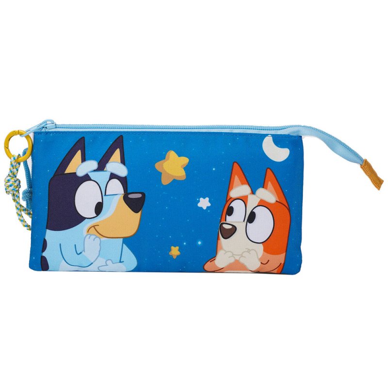 Bluey triple pencil case