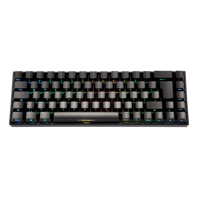 Deltaco DK440R Gaming Tastatur kabellos, Schwarz