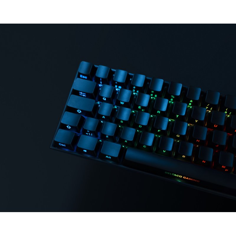 Deltaco Gaming GAM-100-DE clavier USB RF Wireless Bluetooth QWERTZ Allemand Noir