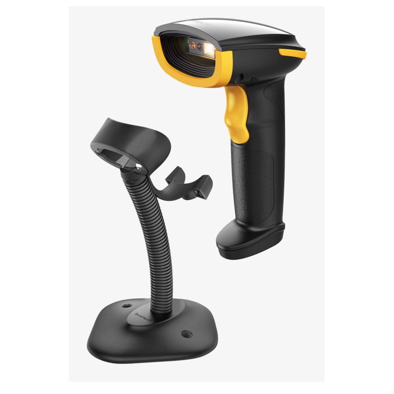 Inateck BCST-35 Handheld bar code reader 2D CMOS Black, Yellow