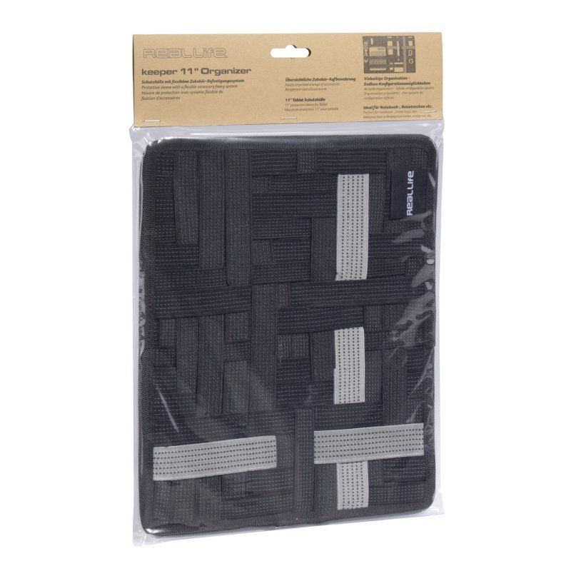 RealPower 156802 tablet case 27.9 cm (11") Black, Grey