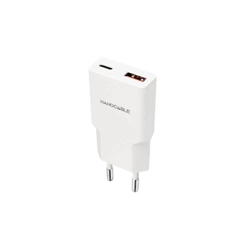 Nanocable 10.10.2028 chargeur d'appareils mobiles Smartphone Blanc Secteur Charge rapide Intérieure
