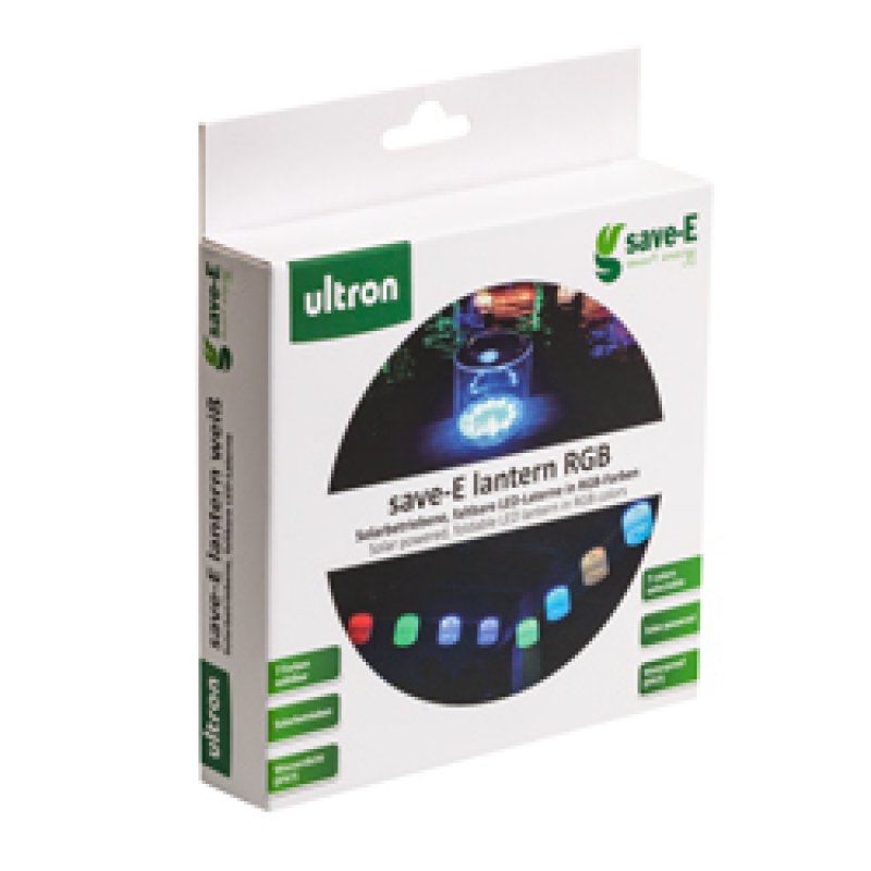 Ultron LED Laterne save-E RGB Solar IPX7