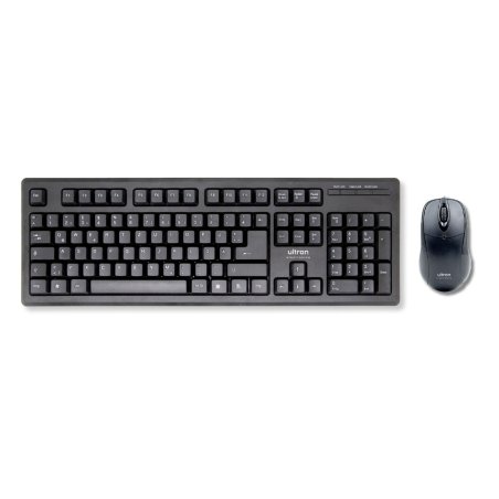 Ultron UMC-200 clavier Souris incluse Universel USB QWERTZ Allemand Noir