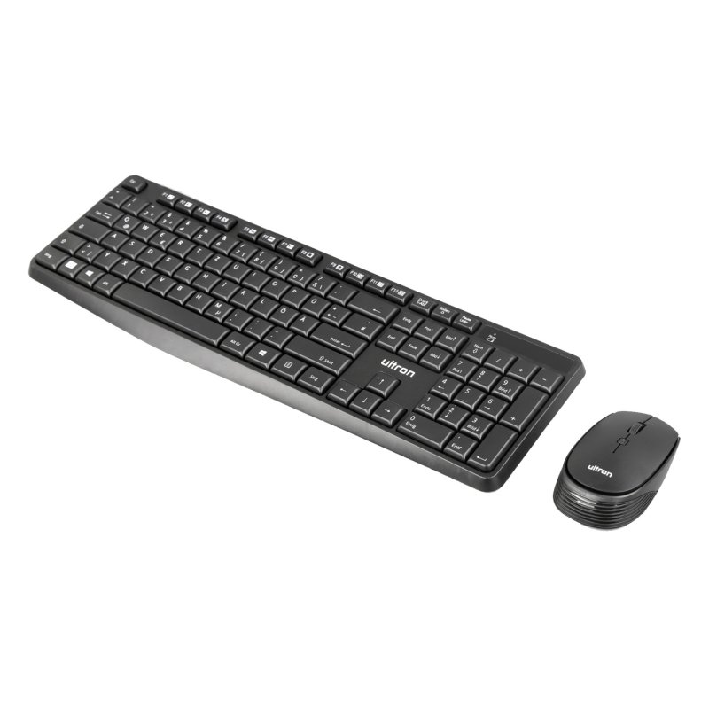 Ultron UMC300 clavier Souris incluse Universel RF sans fil Allemand Noir