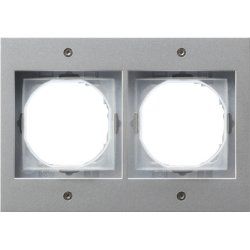 GIRA 021265 Rahmen 2f Farbe alu TX44 (WG UP)