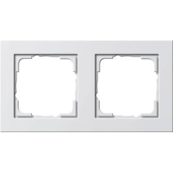 GIRA 021229 Rahmen 2f reinweiß E2 E2 glänzend 2-fach