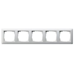 GIRA 021503 Rahmen 5f reinweiß Standard 55
