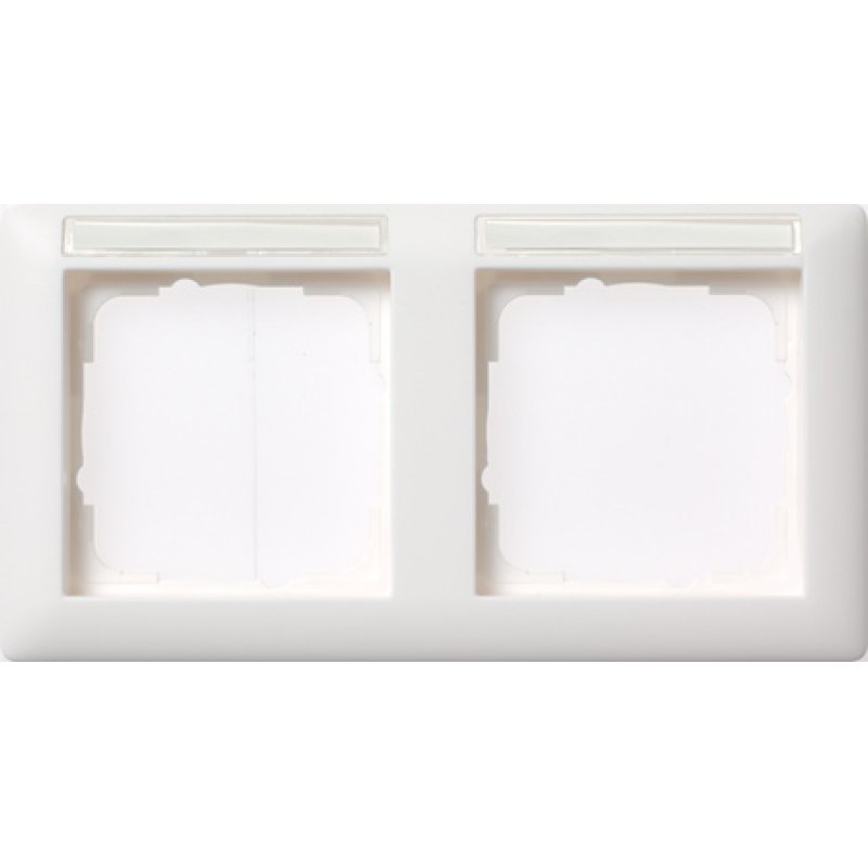 GIRA 109203 Rahmen 2f BSF reinweiß Standard 55 waagerecht