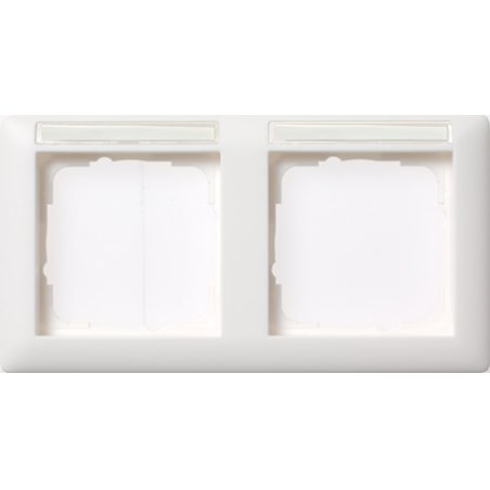 GIRA 109203 Rahmen 2f BSF reinweiß Standard 55 waagerecht