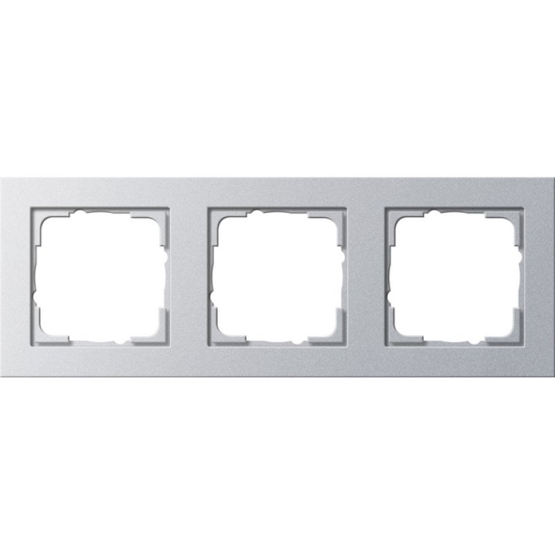 GIRA 021325 Rahmen 3f Farbe alu E2 3-fach E2