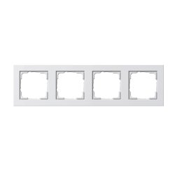 GIRA 021422 Rahmen 4f reinweiß matt E2 4-fach E2