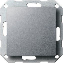 GIRA 026826 Blindabdeckung m.Tragring System 55 Farbe alu