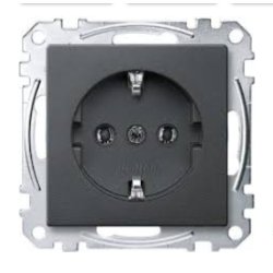 MERTEN MEG2301-0414 SCHUKO-Steckdose anthrazit System M