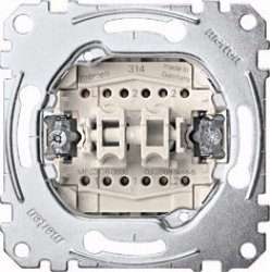 Merten MEG3126-0000 commutateur électrique Interrupteur à balancier 1P Métallique