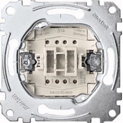 Merten MEG3150-0000 commutateur électrique Bouton-poussoir 1P Métallique
